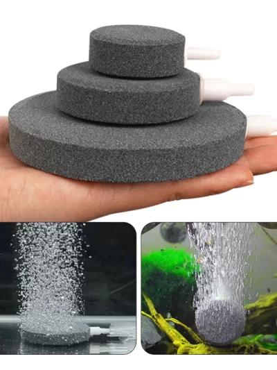 Air Bubble Stone Aquarium Aerator Pond Pump Air Stone Bubble Disk Aquarium Air Pump Hydroponic Oxygen Plate Oxygen Bubble Stone