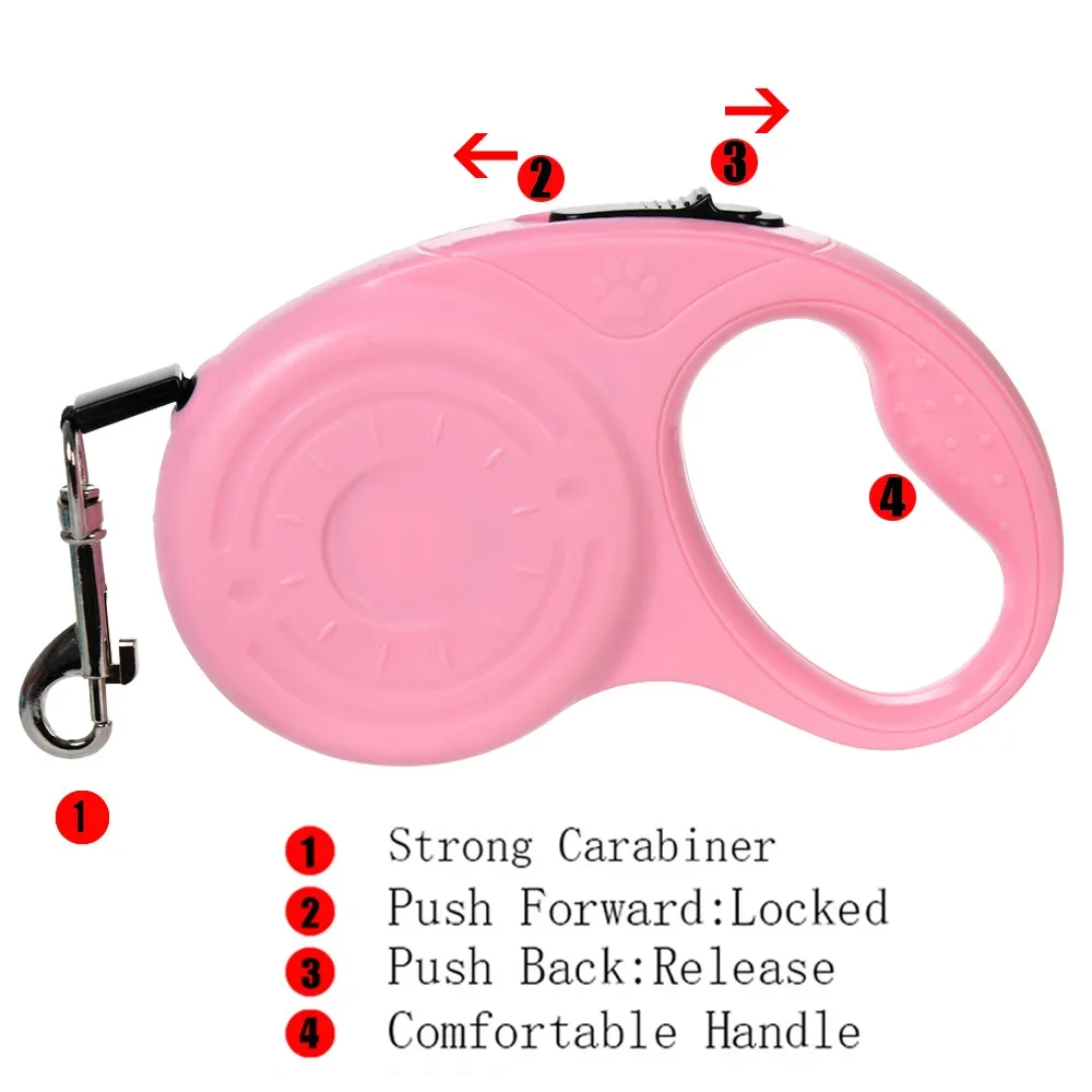 3/5m Dog Leash For Small Medium Dogs Cat Retractable Nylon Rope Puppy Walking Roulette Traction Lead Chihuahua Pet Accessories - Image 10