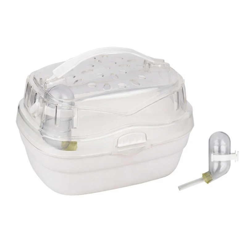 Rabbit Outgoing Cage Small Pet with Ventilable Cover Plastic Pet Carry Box Portable Travel-Case for Hamsters T21C - Image 8