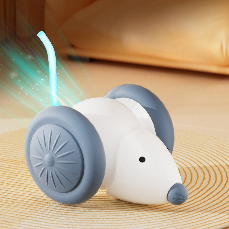 Electric Mouse Car Interactive Cat Toy Rechargeable Automatic Kitten Toy Intelligent Obstacle Avoidance Cat Accessories - Image 3