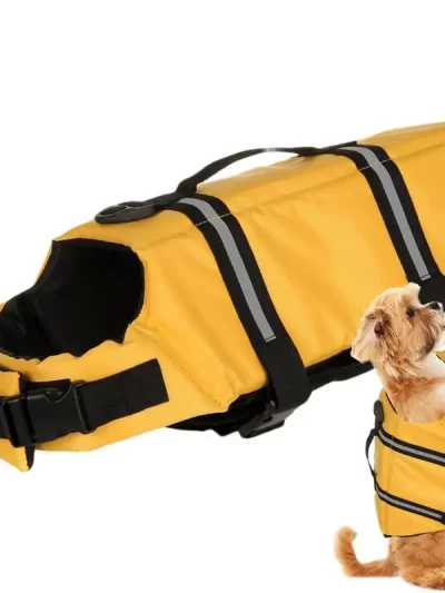 Pet Swim Wear Pet Life Safety Vest Floatation Safety Vest Reflective Swimsuit Puppy Floatation Vest For Dog Pet Boating Swimming