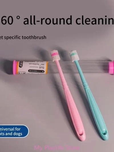 Small Pet Toothbrush for Dogs Cat Teeth Cleaning Kits Soft Silicone Bristle Dog Toothbrush Dental Care Puppy Tooth Brush
