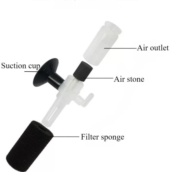Fish Tank Filter Aerator Mini Aquarium Bio Sponge Filter Media Multi Layers Internal Filter for Small Fish Tank Air Pumps - Image 5