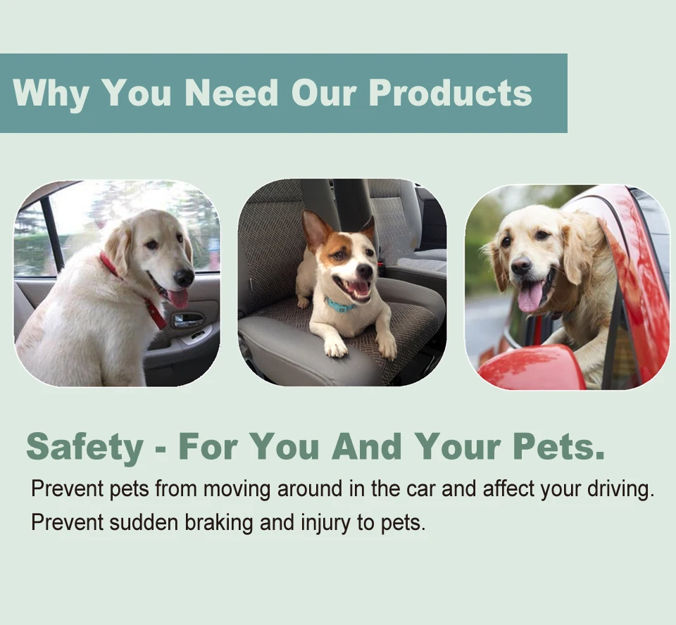 2021 New Vehicle Car Pet Dog Seat Belt Puppy Car Seatbelt Harness Lead Clip Pet Dog Supplies Safety Lever Auto Traction Products - Image 10