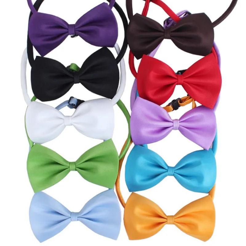 4 pcs/lot Fashion Dog Cat Bow Tie Neck Tie Collar Pet Christmas Dog Bows Accessories Supplies for Dog Clothes Harness