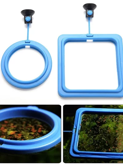 Aquarium Fish Tank Square/Circle Ring Feeder Feeding Station Float Floating Food