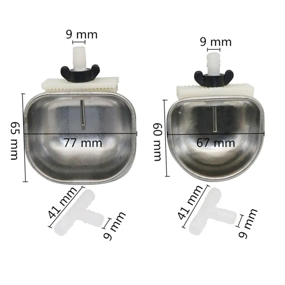 1Pc Small Pet Drinker Stainless steel Anti-scratch Rabbit Drinking Bowl Automatic Drinking Cup Animal Feeding Watering Supplies - Image 2
