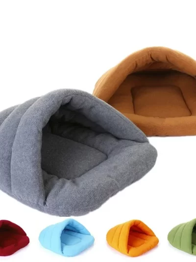 Small Medium Dog Cat Pet Beds Cotton Teddy Rabbit Bed House Snow Rena Dog Basket Dog Beds House Pet Supplies High Quality