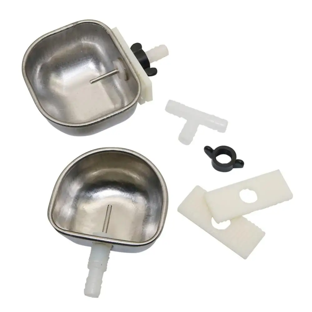 1Pc Small Pet Drinker Stainless steel Anti-scratch Rabbit Drinking Bowl Automatic Drinking Cup Animal Feeding Watering Supplies - Image 5