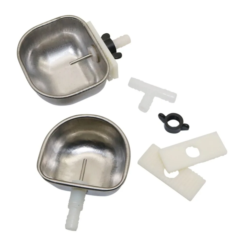 1Pc Small Pet Drinker Stainless steel Anti-scratch Rabbit Drinking Bowl Automatic Drinking Cup Animal Feeding Watering Supplies - Image 11