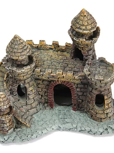 Artificial World of Tanks Stone-island Resin Castle Aquarium Landscape Ornament Aquarium Decorations For The Fish Tank Statue