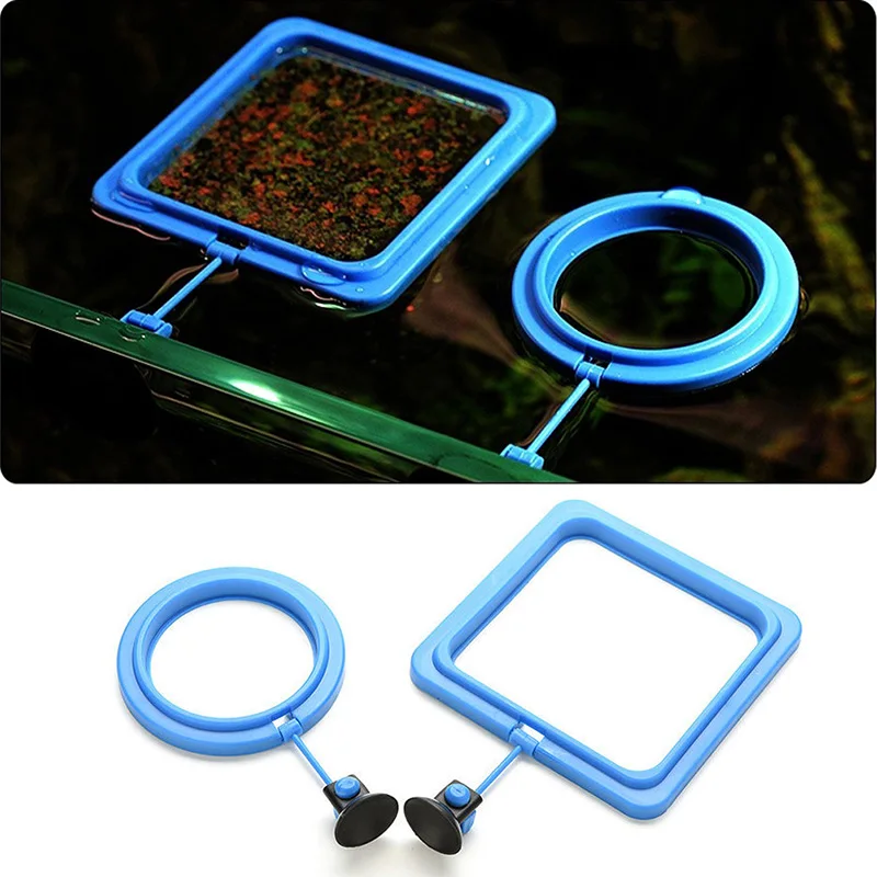 Aquarium Fish Tank Square/Circle Ring Feeder Feeding Station Float Floating Food - Image 7