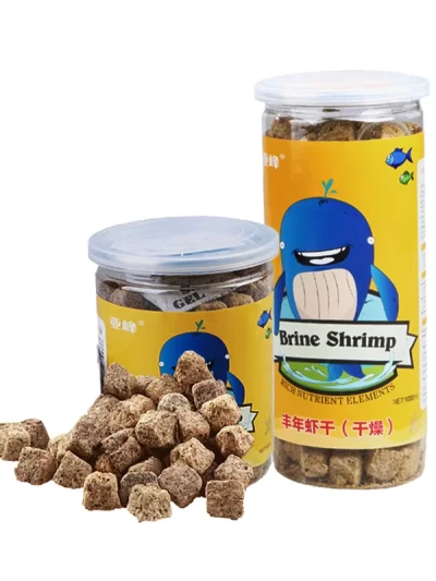 Fish food red blood warm brine shrimp dry Vacuum freeze-dried artemia salina tropical aquarium small fish feed