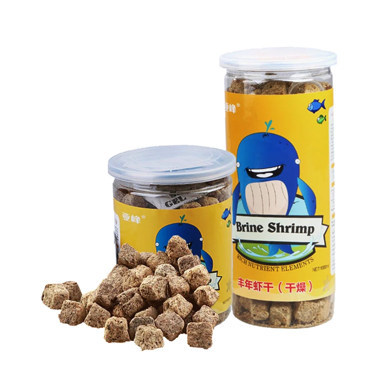 Fish food red blood warm brine shrimp dry Vacuum freeze-dried artemia salina tropical aquarium small fish feed