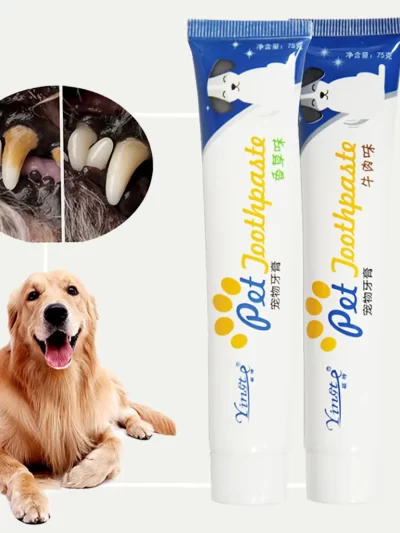 New Pet Enzymatic Toothpaste For Dogs Helps Reduce Tartar And Plaque Helps Reduce Tartar And Plaque Buildup Perros Productos