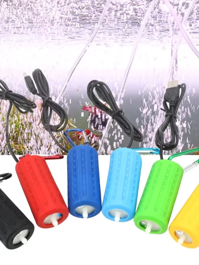 Aquarium Fish Tank Oxygen Air Pump Portable Aquatic Terrarium Filter Mute Energy Saving Supplies Mini USB Fish Tank Accessories