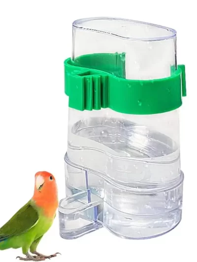 Automatic Bird Water Dispenser Bird Drinking Feeder Transparent Bird Cage Water Fountain for Budgie Cockatiel Lovebird Canary