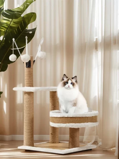YXT Pet Supplies Velvet Rattan Mat Sisal Cat Tree Furniture For Big Cats Climbing Gym Gross