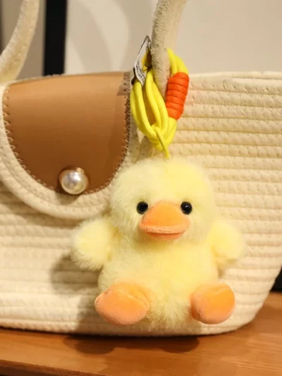 Cute Animal Plush Toys Kawaii Cat Dog Fox Panda Pendant Bag Accessories Keychain Bag Car Pendant Kids Xmas Gift