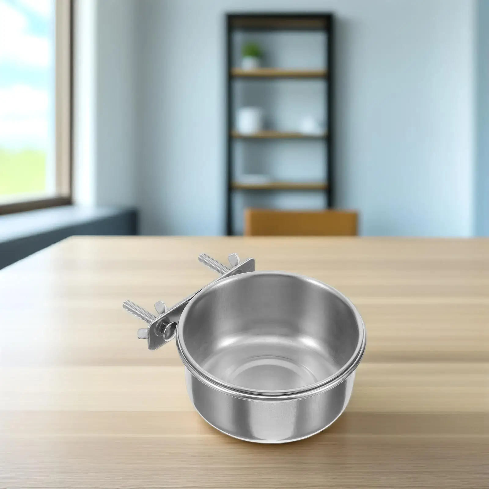 1Pc Stainless Steel Bird Food Bowl Double Screw Parrot Feeder Cage Accessories Water Feeder Pet Products Bird Feeders For Cage - Image 5