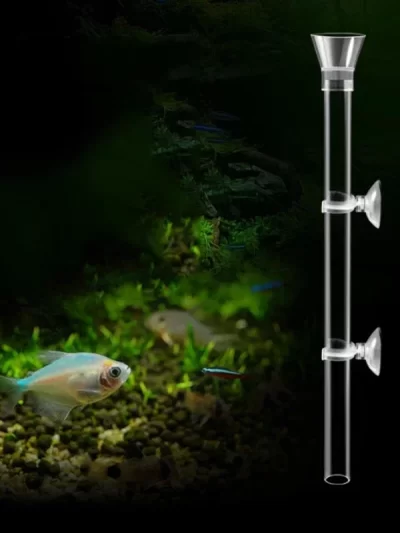15-50cm Acrylic Aquarium Feeder Tube Dish Transparent Fish Tank Shrimp Snail Shrimp Food Feeder Bowl Aquarium Feeding Accessorie
