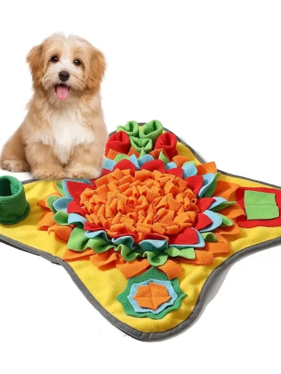 Good Pet Snuffle Mat for Dogs,Interactive Feed Puzzle for Boredom,Encourages Natural Foraging Skills
