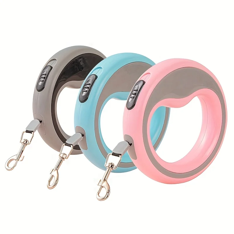 250cm/98.43in Nylon Automatic Retractable Dog Leash Outdoor Training Pet Leash for Small Medium Dogs Durable Puppy Lead