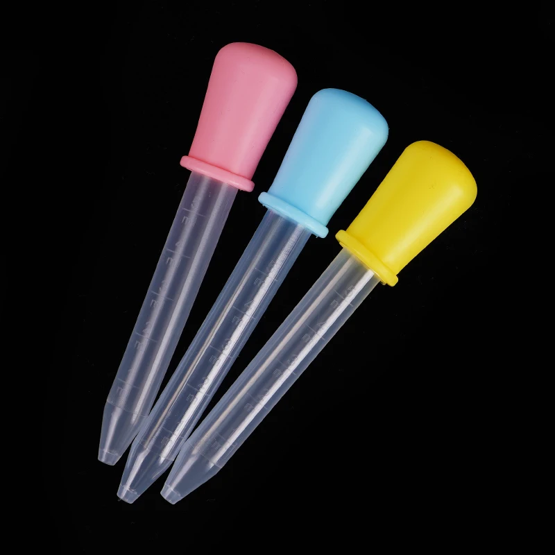 5pcs 5ml Small Silicone Plastic Pipette Dropper Feeding Medicine Pipette Dropper Feeding Medicine for Cat Dog Small Pet Feeder - Image 2