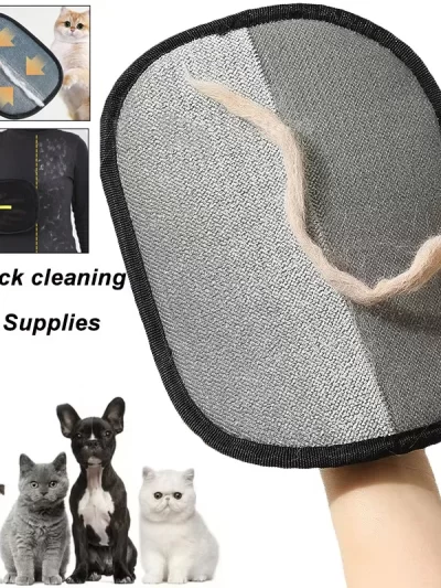 Pet Hair Remover Portable Washable Clothes Hair Dehairing Gloves Pet Cleaning Products Pet Accessories