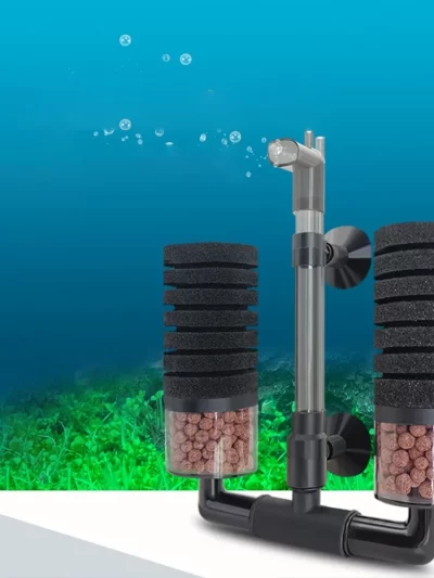 Aquarium Filter with Filter Balls Fish Tank Air Pump Skimmer Biochemical Sponge Filters Aquarium Accessories
