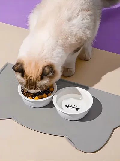 Silicone Pet Feeding Dog Cat Bowl Food Mat Non-Stick Waterproof Pet Food Feeding Pad Puppy Feeder Tray Water Cushion