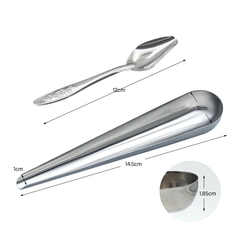 Bird Feeding Tool Pet Bird Parrot Bird Cage Stainless Steel Feeder Stainless Steel Bird Food Spoon Feeding Bird Supplies - Image 7