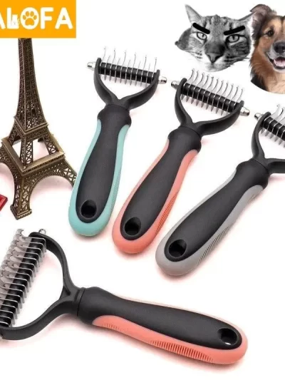 Dog Brush Pet Dog Hair Remover Cat Comb Grooming And Care Brush For Matted Long Hair and Short Hair Curly Dog Supplies Pet Items