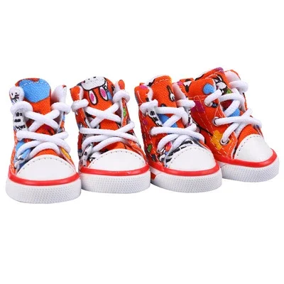 Sports Small Dog Sneakers Pet Shoes For Cats Spring And Autumn Boots Skidproof Puppy Footwear 4pcs/set Drop Shipping Wholesale - Image 10