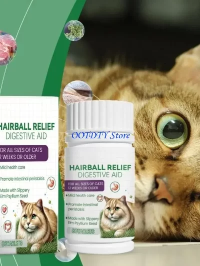 367A Cats Grass Chewables Supplement 80 Tablets Digestion Cats Coat Health Improvement Grass Supplement Pet Supply