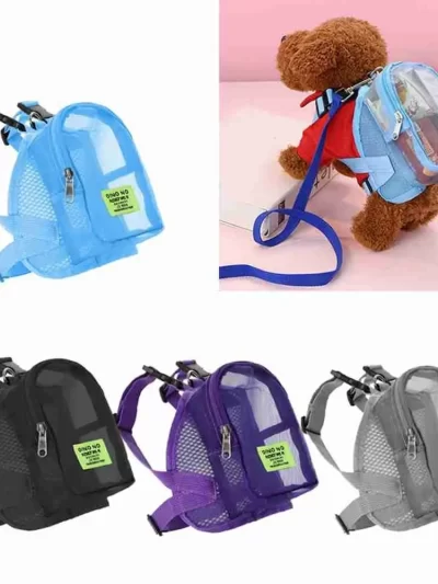 Fashion Portable Walking Training Pet Knapsack Dog Accessories Dog Self Backpack Pet Snack Bag
