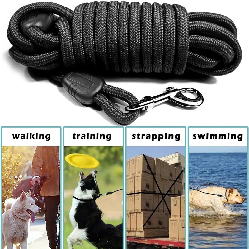 5m 10m 15m Long Dog Leash Nylon Long Tracking Round Rope Outdoor Walking Training Pet Lead Leashes for Small Medium Large Dogs - Image 3