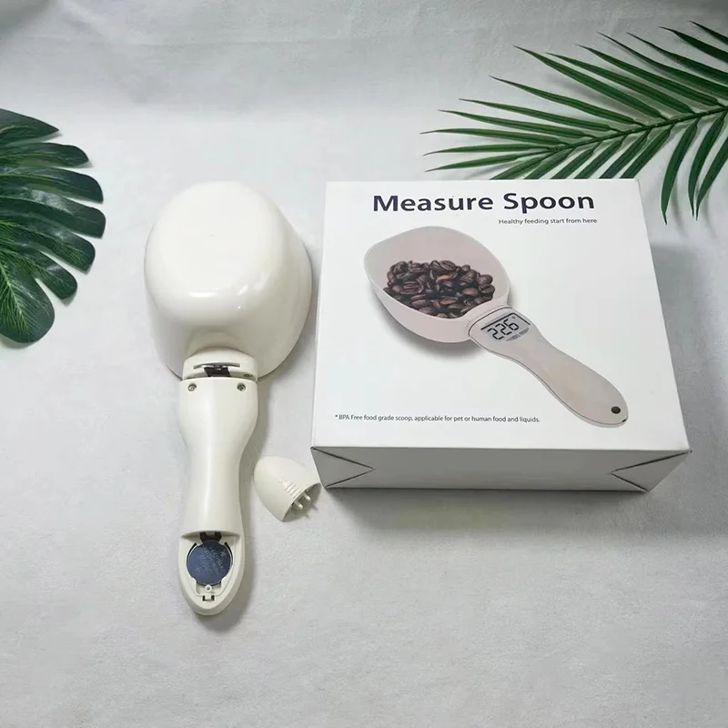 Pet Food Measuring Spoon Scale LCD Electronic Weighing Tool Dog Cat Feeding Food Measuring Spoon Digital Display Kitchen Scale - Image 6