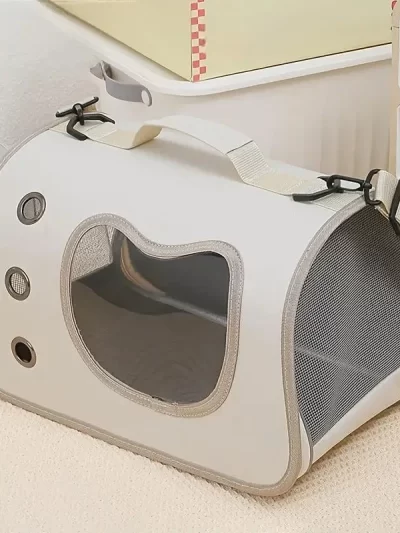 Portable Pet Carrier Bag for Small Dogs Cats Foldable Shoulder Backpack Breathable Travel Outdoor Kitten Puppy Carrier Handsfree