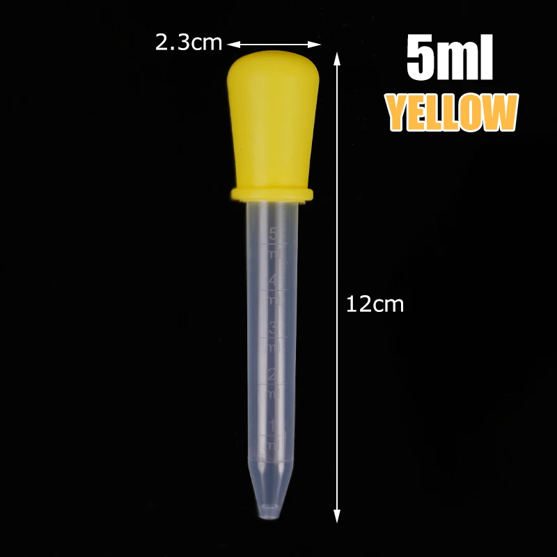 5pcs 5ml Small Silicone Plastic Pipette Dropper Feeding Medicine Pipette Dropper Feeding Medicine for Cat Dog Small Pet Feeder - Image 8
