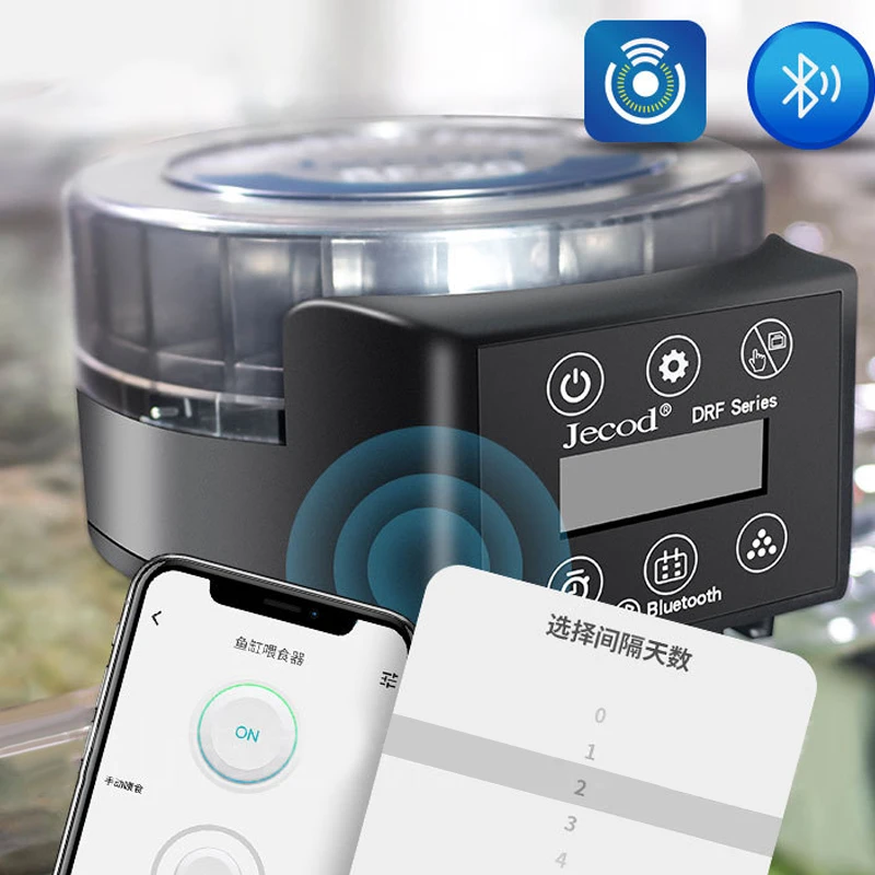 Automatic Fish Tank Feeder Remote Control Timed Quantified Large Capacity Food Dispenser For Aquarium Pet Fish - Image 3