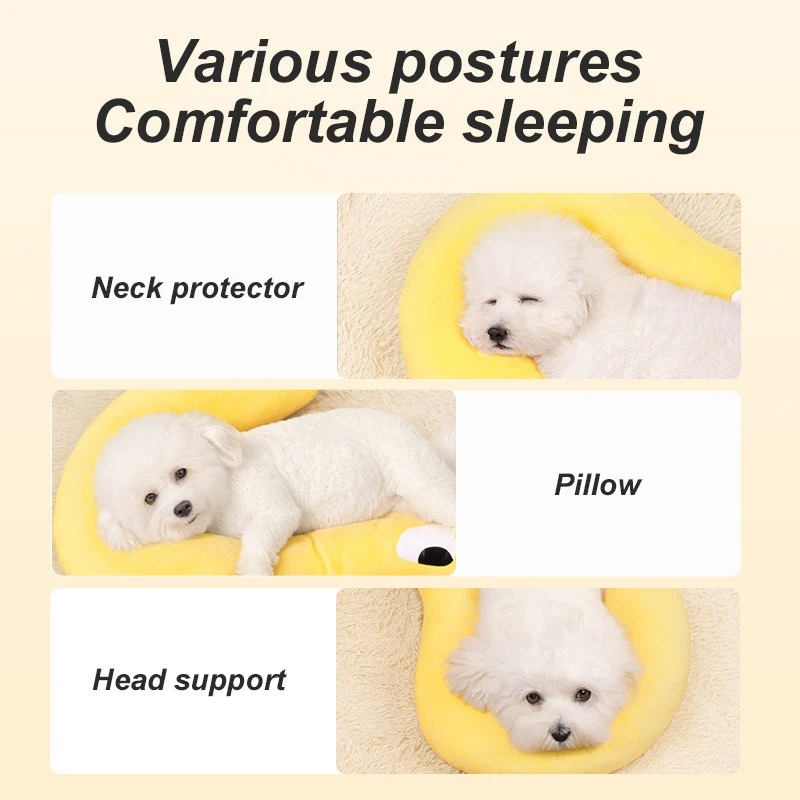 1 Pc Pet Little Pillow U-Shaped Neck Protector Deep Sleep for Puppy Kitten Pillow Dog Cat Headrest Sleeping Pillow Pet Supplies - Image 5