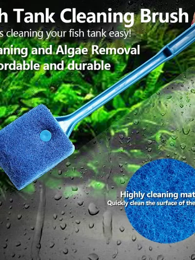 Fish Tank Glass Plant Cleaning Brush Floating Cleaning Window Algae Scraping Sponge Accessories Aquarium Fish Tank Cleaning tool