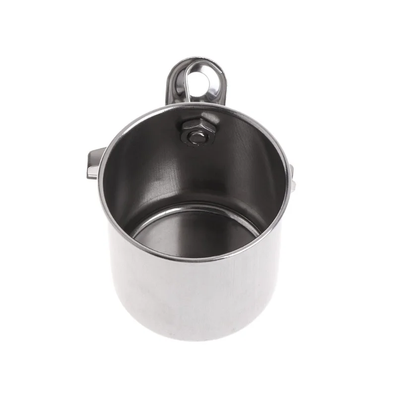 Stainless Steel Birds Parrot Feeder Round Aviary Pet Food Water Feeding Bowl - Image 6