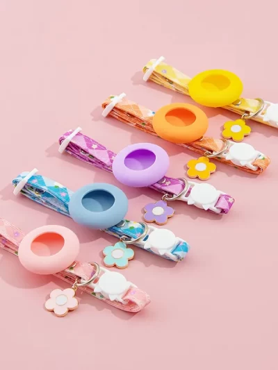 Pet Collar with AirTag Protective Case Anti-lost Outdoor Park Dog Cat GPS Tracker Install Supported Necklace Pet Accessories