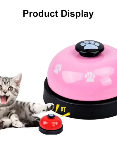 1pc Pet Toy Training Dinner Small Bell Footprint Dog Toys for Teddy Puppy Pet Call Puppy Accessories Pet Toys