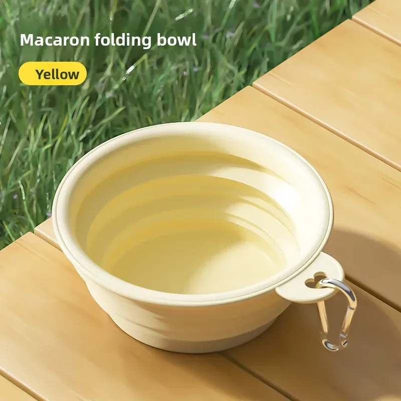 Collapsible Pet Silicone Bowls Portable Dog Cat Food Water Bowl Outdoor Camping Travel Folding Supplies Dishes with Carabiner - Image 9