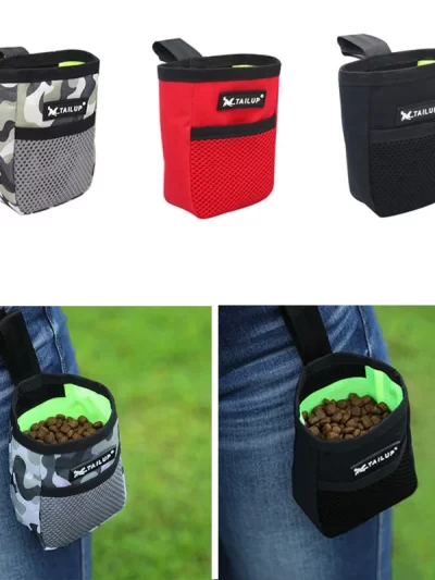 Outdoor Portable Training Dog Snack Bag Strong Wear Resistance Large Capacity Puppy Reward Bags Waist Bag Durable Pet Supplies