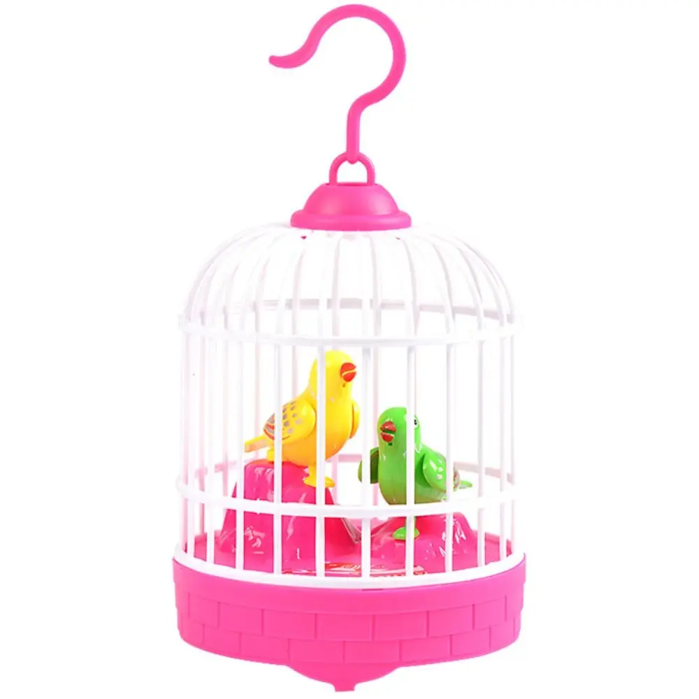 Sound Control Electric Bird Cage Toy Parrot Cage Educational Talking Electric Bird Luminous Funny Toy Simulation Bird Cage - Image 3