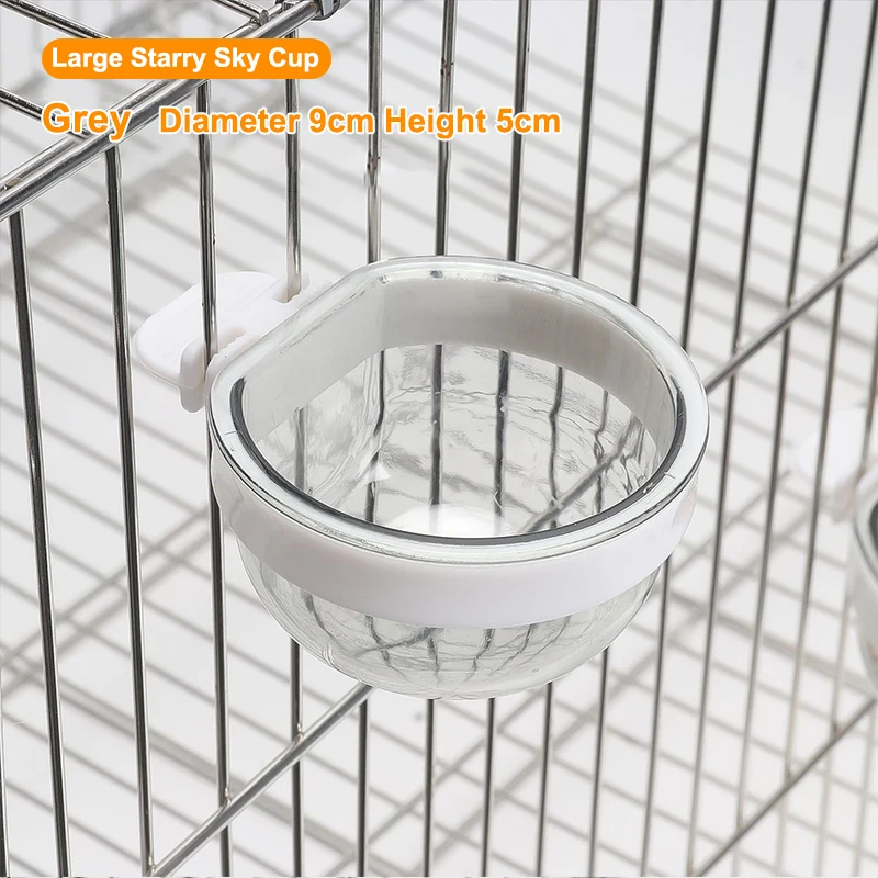Bird Feeding Bowl Detachable Transparent Plastics Bowl Food Cup For Cage Convenient Hanging Parrots Water Feeder Pet Supplies - Image 10